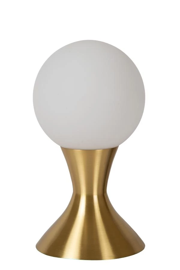 Lucide MOYA - Lámpara de mesa - Ø 12 cm - 1xG9 - Oro mate / Latón - UIT